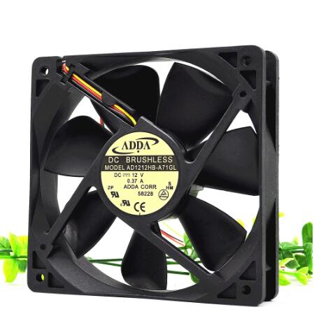 Original ADDA AD1212HB-A71GL Cooling Fan 12V 0.37A 4.44W 2wires AD1212HB-A71GL Fans